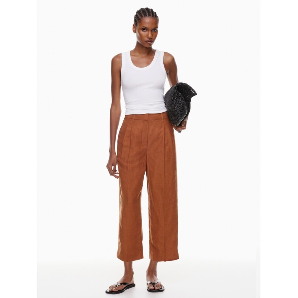 Aritzia Wilfred The Effortless Pant Cropped - CruiseLinen (NWOT)